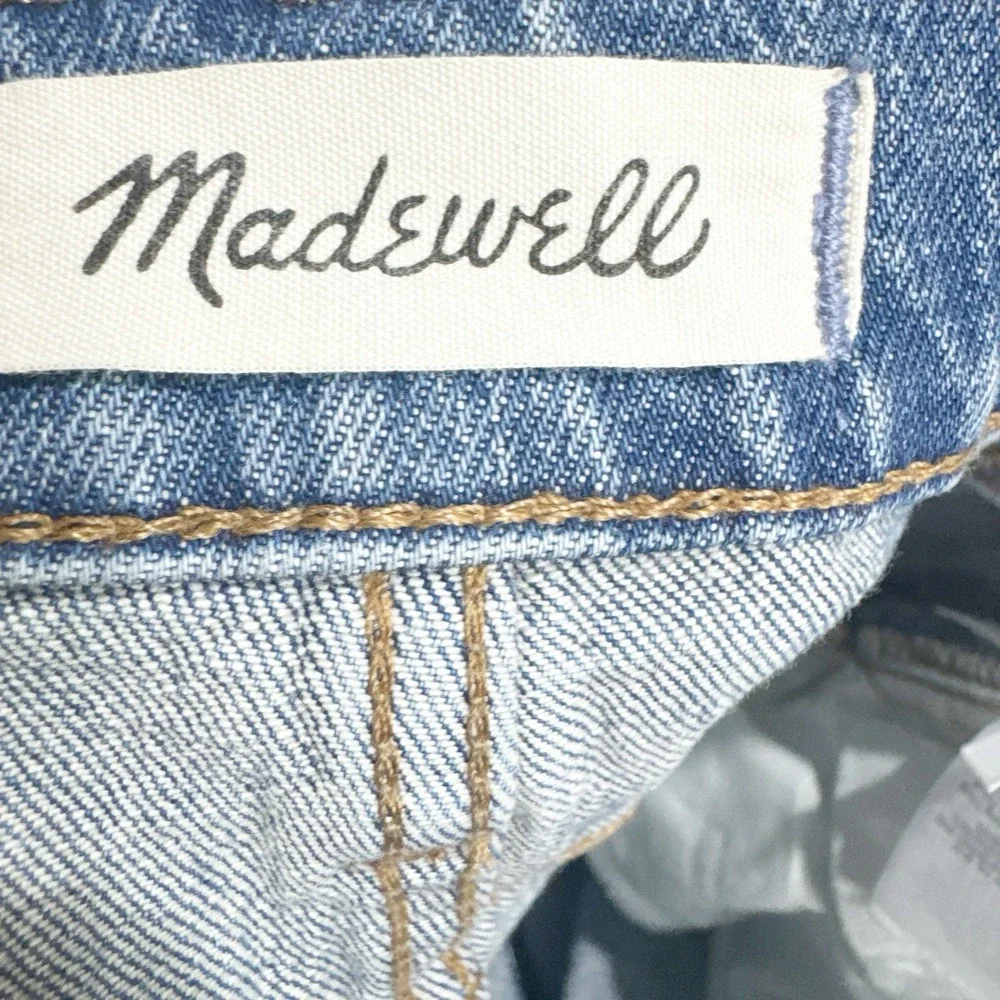 Madewell Women 26P Balloon Barrel Leg Tapered Denim Jeans Medium Wash High Waist